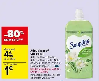 Carrefour Market Adoucissant soupline offre