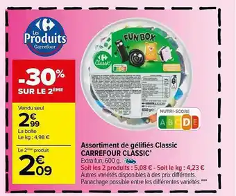 Carrefour Market Assortiment de gélifiés classic carrefour classic' offre