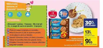 Carrefour Market Cookies granola gros éclats de chocolat lu offre