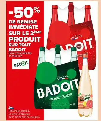 Carrefour Market Badoit offre