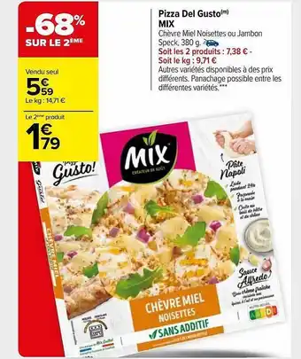Carrefour Market Pizza del gusto mix offre