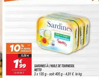 Netto A l´huile de tournesol netto offre