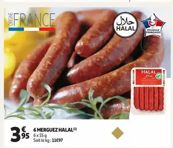 6 merguez halal