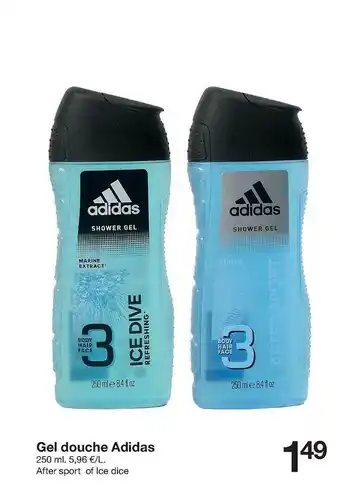 Zeeman Gel Douche Adidas offre