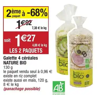 Migros Galette 4 céréales offre