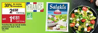 Tranches Bio au lait de brebis