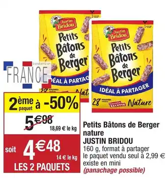 Migros Petits Bâtons de Berger nature offre