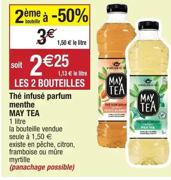Thé infusé parfum menthe