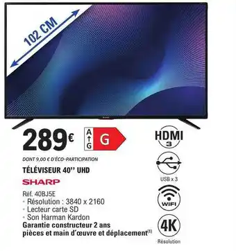 E.Leclerc Téléviseur 40 offre