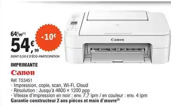 E.Leclerc Imprimante canon offre