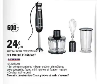 E.Leclerc Set mixeur plongeant severin offre