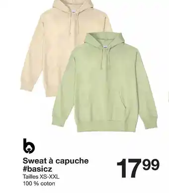 Zeeman Sweat à capuche offre