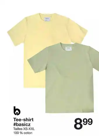 Zeeman Tee-shirt #basicz offre