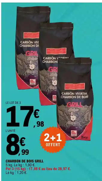 E.Leclerc Charbon de bois grill offre