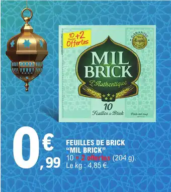 E.Leclerc Feuilles de brick mil brick offre