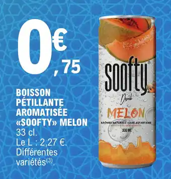 Boisson pétillante Aromatisée soofty melon