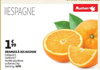 Auchan Oranges à Jus Auchan offre
