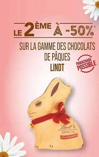 Match La gamme des chocolats de pâques lindt offre