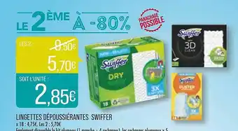 Match Lingettes dépoussiérantes swiffer offre