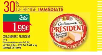 Match Coulommiers président offre