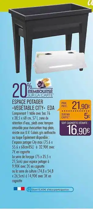 Match Espace potager offre