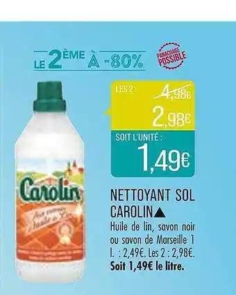 Match Nettoyant sol carolin offre