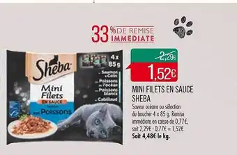 Match Mini filets en sauce sheba offre