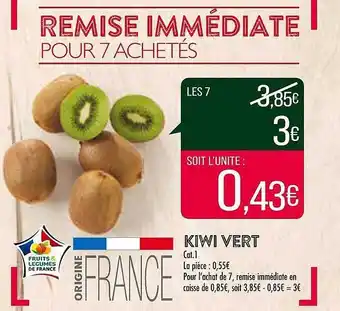 Match Kiwi vert offre