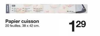 Papier cuisson