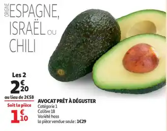 Auchan Avocat Prêt A Déguster offre