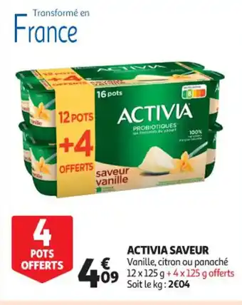 Auchan Activia Saveur offre