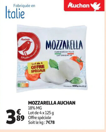 Auchan Mozzarella Auchan offre