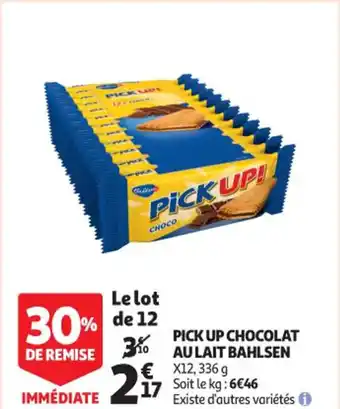 Auchan Pick Up Chocolat Au Lait Bahlsen offre