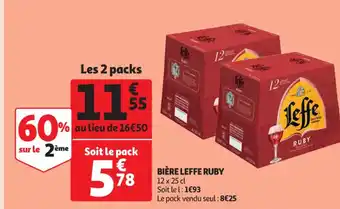 Auchan Biére Leffe Ruby offre