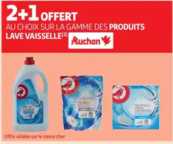 Auchan Sur LA Gamme Des Produits Lave Vaisselle offre