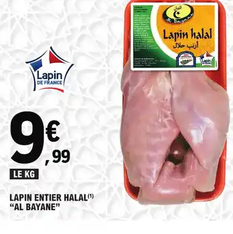 E.Leclerc Lapin entier halal al bayane offre