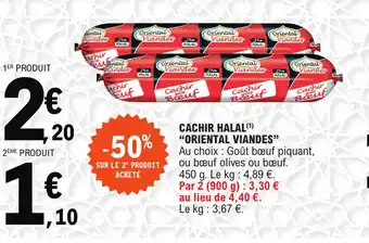 E.Leclerc Cachir haal oriental viandes offre