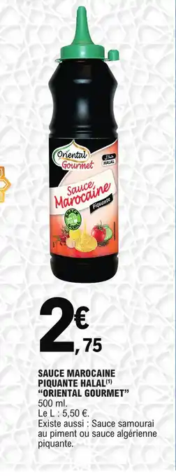 E.Leclerc Sauce marocaine piquante halal oriental gourmet offre