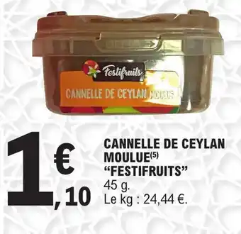 Cannelle de ceylan moulue festifruits