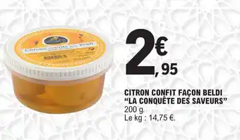 E.Leclerc Citron confit facon beldi La conquête des saveurs offre