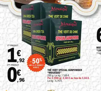 E.Leclerc The vert special gunpowder mosaique offre