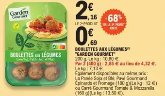E.Leclerc Boulettes aux légumes "GARDEN GOURMET" offre