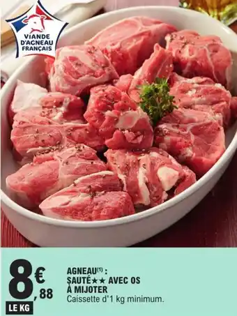 E.Leclerc Agneau : sauté avec os à mijoter offre
