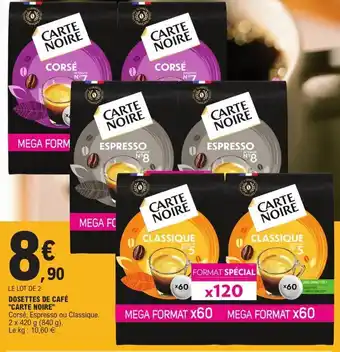E.Leclerc Dosettes de café "CARTE NOIRE" offre