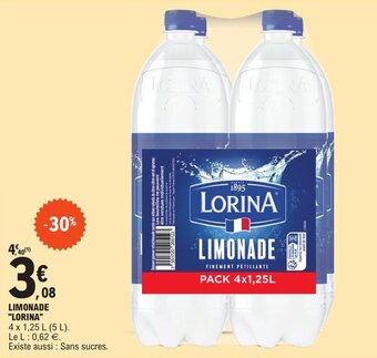 E.Leclerc Limonade "LORINA" offre