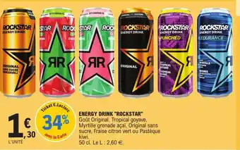 E.Leclerc Energy drink "ROCKSTAR" offre