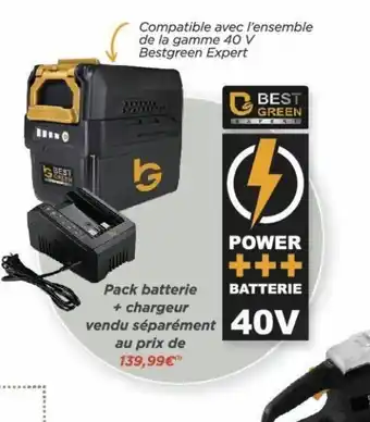 Bricomarché Pack batterie + chargeur vendu séparément au prix de offre