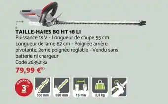 Taille-haies BG HT 18 LI