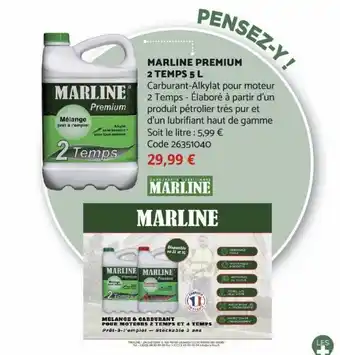 Bricomarché Marline premium 2 temps 5 L offre