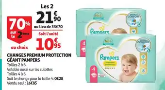 Auchan Changes Premium Protection Géant Pampers offre